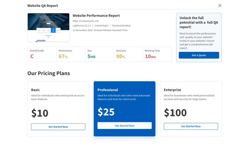 QAnalyz software testing case studies and results section